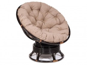 Кресло-качалка Papasan w 23/01 B с подушкой Antique brown, экошерсть Коричневый в Нижней Туре - nizhnyaya-tura.магазин96.com | фото