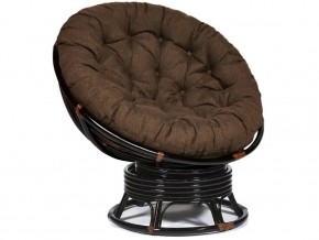 Кресло-качалка Papasan w 23/01 B с подушкой Antique brown, ткань Коричневый в Нижней Туре - nizhnyaya-tura.магазин96.com | фото