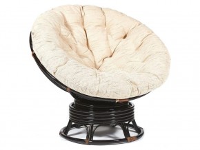 Кресло-качалка Papasan w 23/01 B с подушкой Antique brown, ткань Старт в Нижней Туре - nizhnyaya-tura.магазин96.com | фото