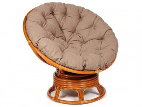 Кресло-качалка Papasan w 23/01 B с подушкой Cognac, экошерсть Коричневый в Нижней Туре - nizhnyaya-tura.магазин96.com | фото