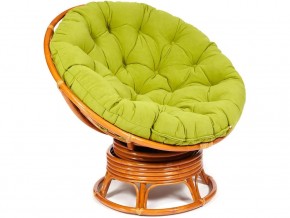 Кресло-качалка Papasan w 23/01 B с подушкой Cognac, флок Олива в Нижней Туре - nizhnyaya-tura.магазин96.com | фото