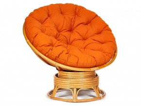 Кресло-качалка Papasan w 23/01 B с подушкой Honey, ткань Оранжевый в Нижней Туре - nizhnyaya-tura.магазин96.com | фото