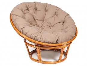 Кресло Papasan 23/01 W с подушкой Cognac, экошерсть Коричневый в Нижней Туре - nizhnyaya-tura.магазин96.com | фото