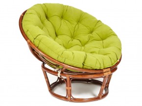 Кресло Papasan 23/01 W с подушкой Pecan, флок Олива в Нижней Туре - nizhnyaya-tura.магазин96.com | фото