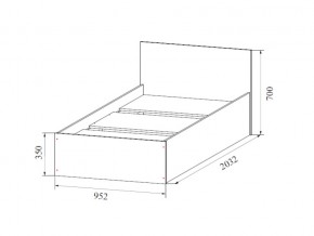 Кровать одинарная (Без матраца 0,9*2,0) в Нижней Туре - nizhnyaya-tura.магазин96.com | фото
