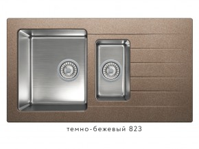 Мойка комбинированная Tolero twist TTS-890 Темно-бежевый 823 в Нижней Туре - nizhnyaya-tura.магазин96.com | фото