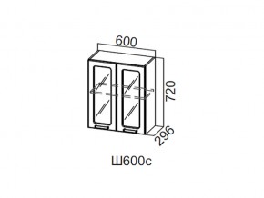 Ш600с/720 Шкаф навесной 600/720 (со стеклом) в Нижней Туре - nizhnyaya-tura.магазин96.com | фото