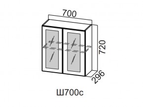 Ш700с/720 Шкаф навесной 700/720 (со стеклом) в Нижней Туре - nizhnyaya-tura.магазин96.com | фото